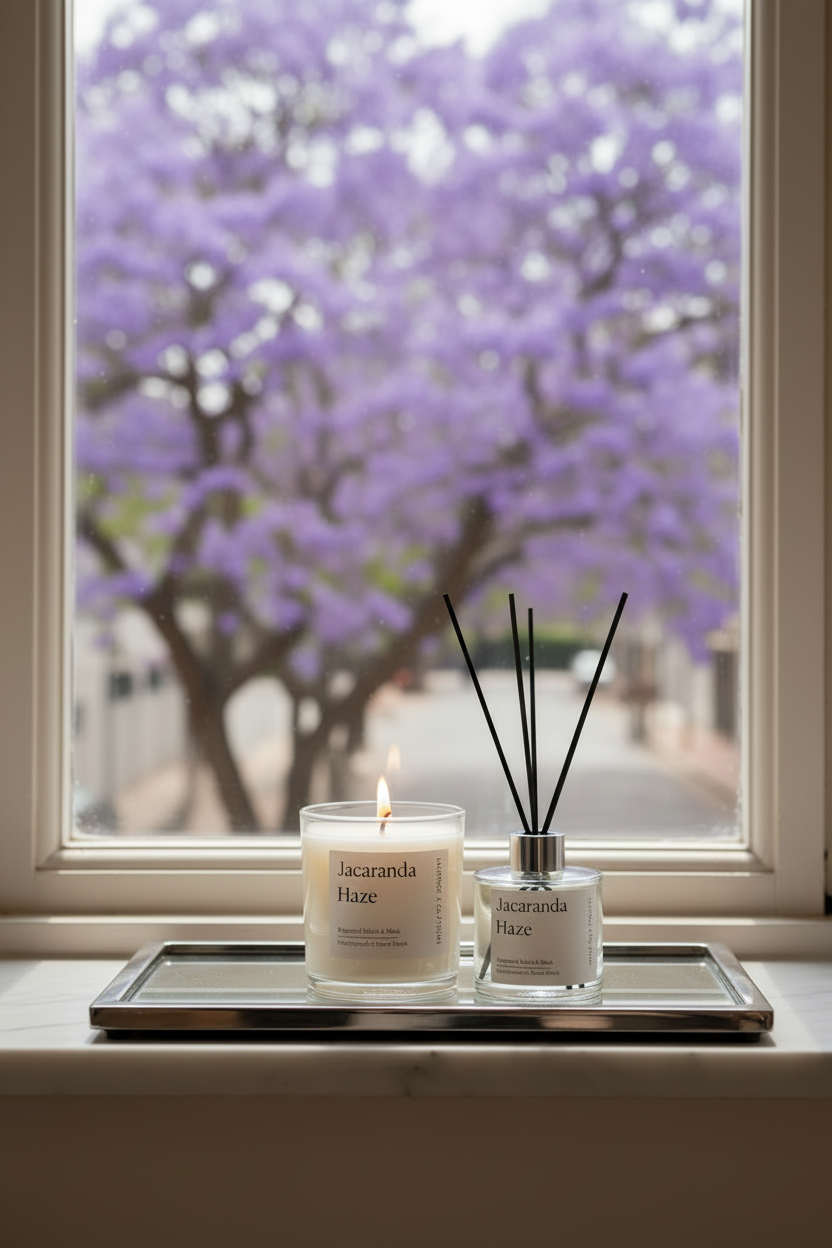 Jacaranda Haze Gift Set - Candle & Diffuser