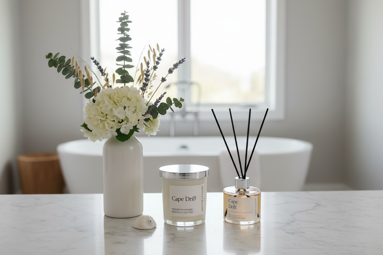 Cape Drift Gift Set with Realistic Diffuser and Flowers